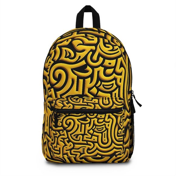 Yellow Modern luxury profile bag | Back to school backpacks | unisex bag | Gift - Picture 1 of 6